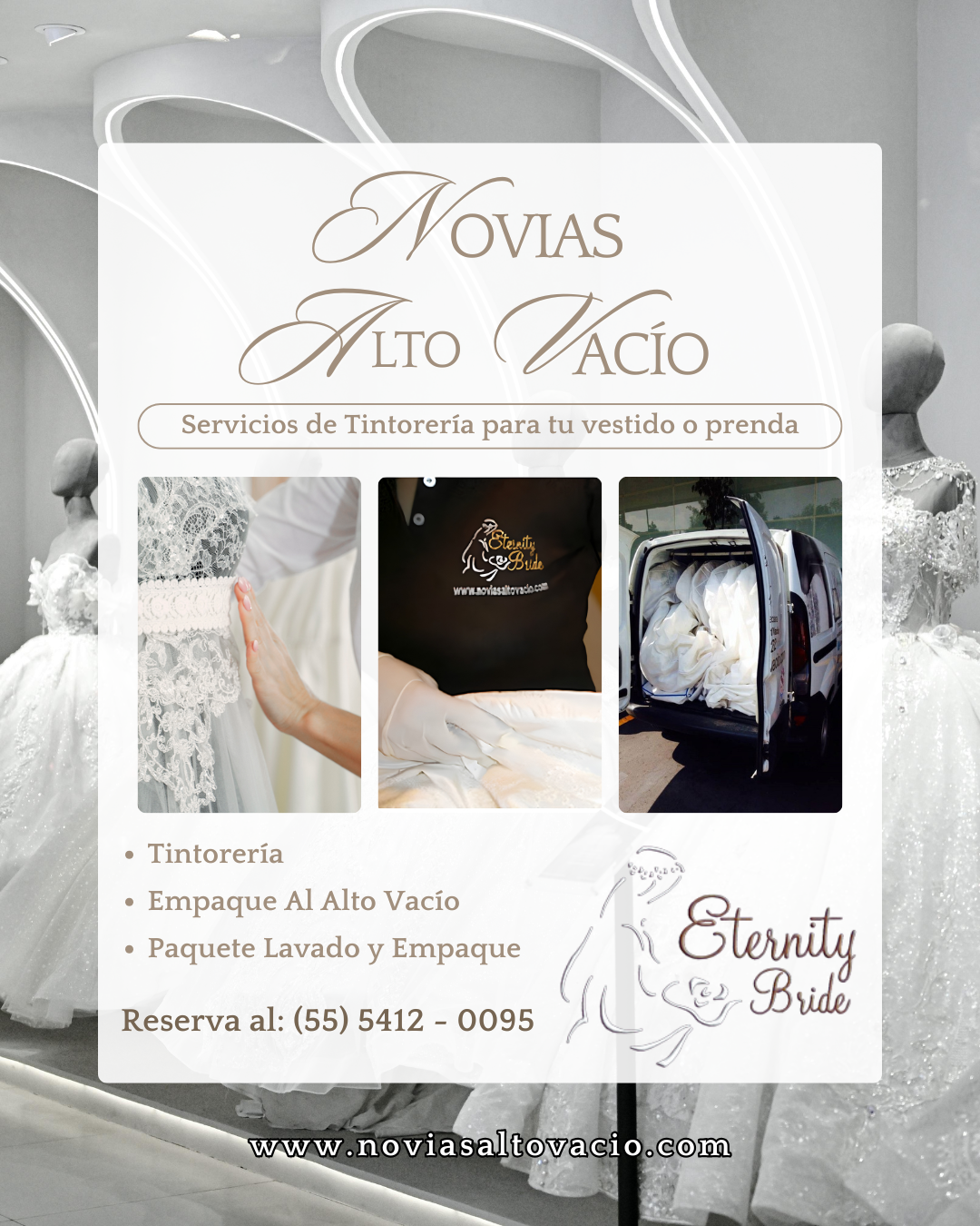 Remoción experta de manchas en vestidos de novia en CDMX